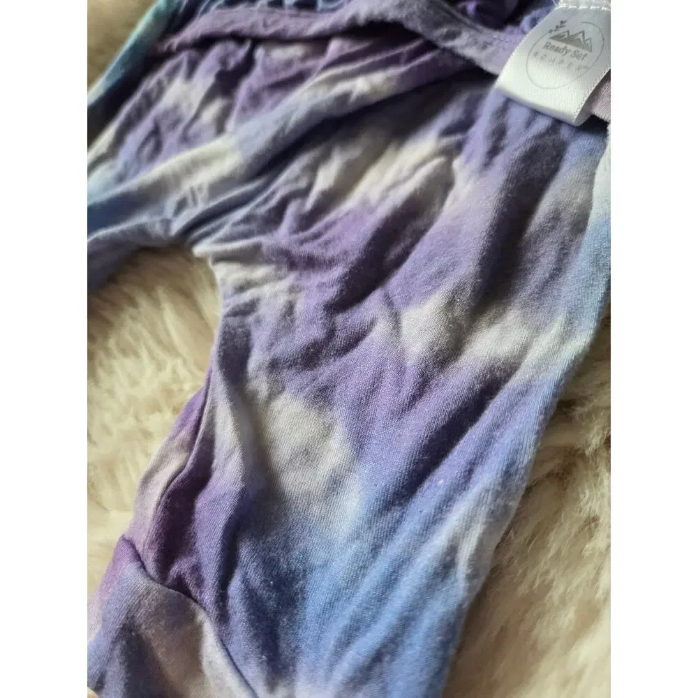 Ready Set Romper Purple & Blue ombre with clouds size 3-6 Adaptive Fit One Piece - Picture 3 of 5